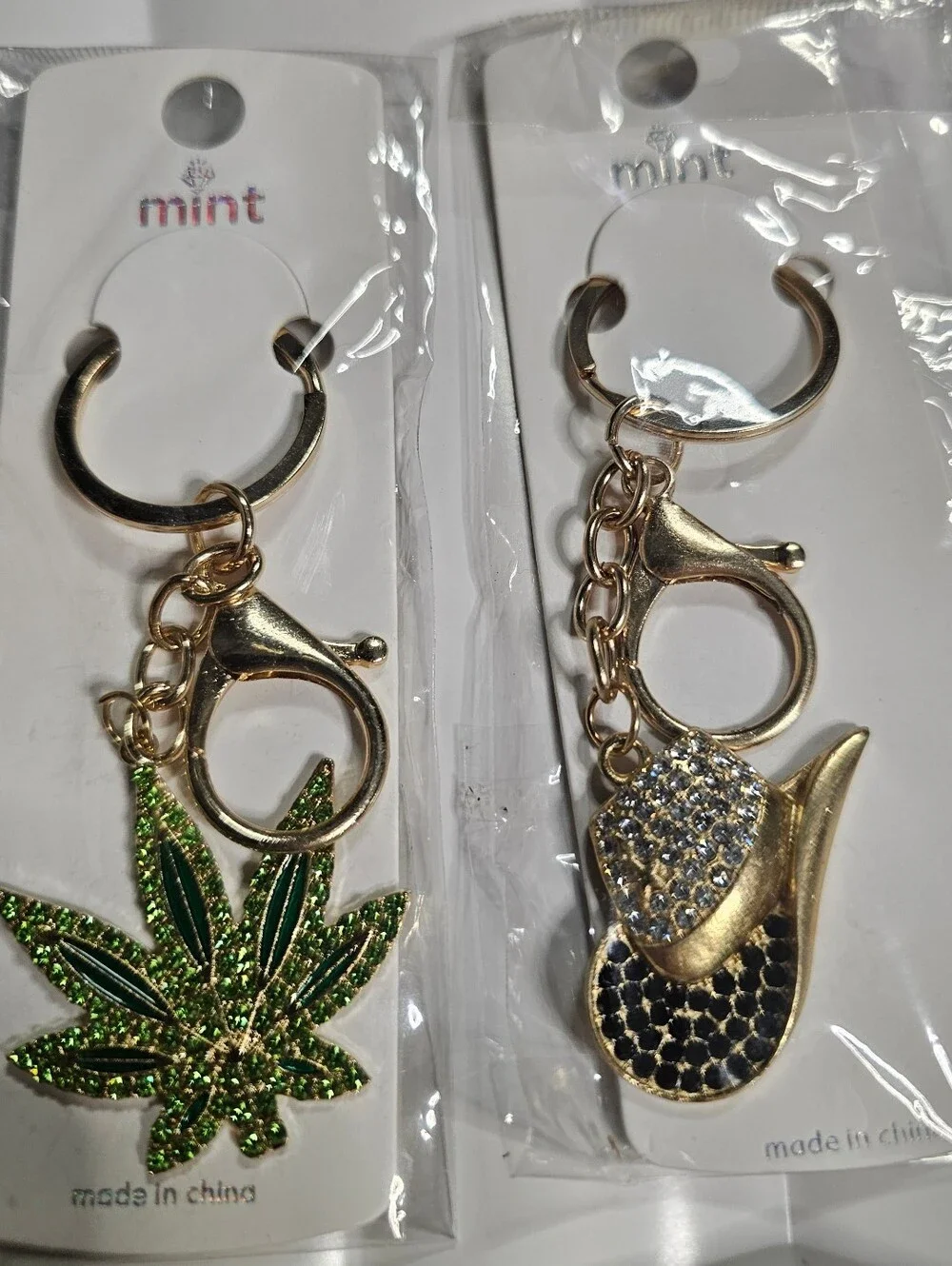 Mint (Pick 1) Gold-Tone Keychains